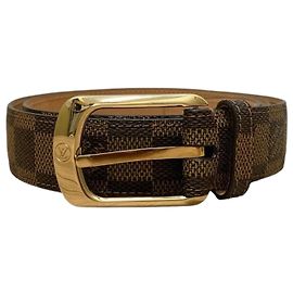 Louis Vuitton Damier M6995 Santur Ellipse Accessory Belt Brown