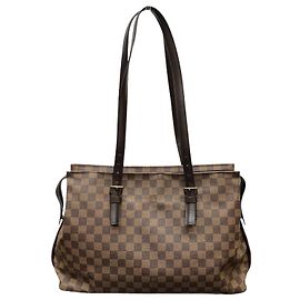 Borsa a spalla Louis Vuitton Damier Chelsea N51119 Marrone