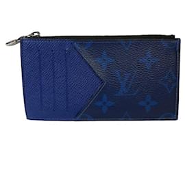Louis Vuitton-Louis Vuitton Taigarama Coin Card Folder-Blue