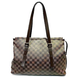 Bolsa de ombro Louis Vuitton Damier Chelsea N51119 Marrom Damier ebene