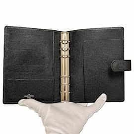Louis Vuitton-Louis Vuitton Taiga Agenda MM Notebook-Grey