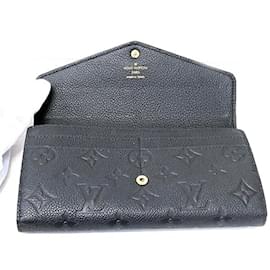 Louis Vuitton-Louis Vuitton Monogram Empreinte Portefeuille Sarah-Black,Monogram
