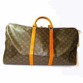 Louis Vuitton-Louis Vuitton Monogram Keepall 55 M41424 Bag-Brown,Monogram