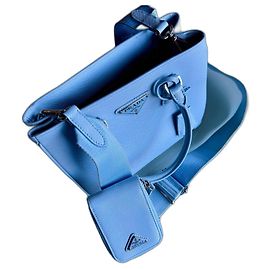 Prada Leather Handbag Light Blue Light blue