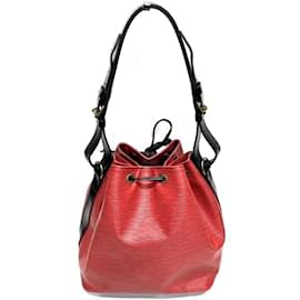 Louis Vuitton-Louis Vuitton Epi Petit Noe Shoulder Bag-Black,Red