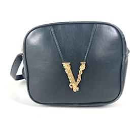 Versace-Bolsa de Ombro Versace V Greca Pochette-Preto