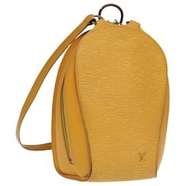 Louis Vuitton-LOUIS VUITTON Epi Mabillon Backpack Yellow M52239 LV Auth 99276-Yellow