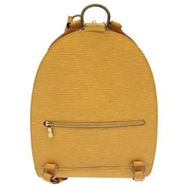 Louis Vuitton-LOUIS VUITTON Epi Mabillon Backpack Yellow M52239 LV Auth 99276-Yellow