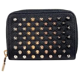 Christian Louboutin-Christian Louboutin Leather Coin Case-Black