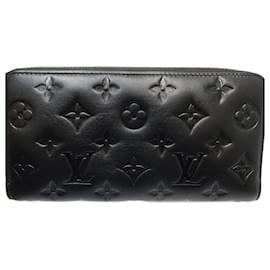 Louis Vuitton-Louis Vuitton Leather Zippy Wallet M81510-Black