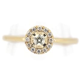 Autre Marque-Festaria Bijoux Sophia K18YG Diamond Ring 9-Golden