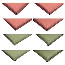 Hermès-Hermes Calvi Pink Card Case-Pink