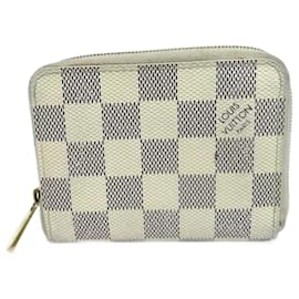 Louis Vuitton-Louis Vuitton Damier Azur Coin Purse-White