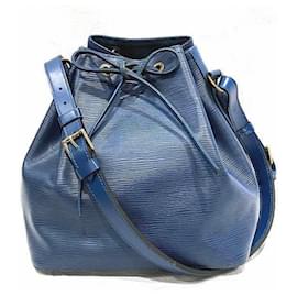 Louis Vuitton-Louis Vuitton Epi Petit Noe Shoulder Bag-Blue