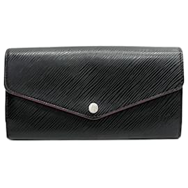 Louis Vuitton-Louis Vuitton Epi Portefeuille Sarah Long Wallet-Black,Pink