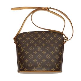 Drouot Schultertasche Monogramm Louis Vuitton Braun Monogramm