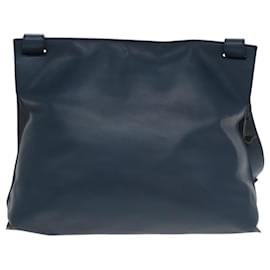 Autre Marque-BOTTEGA VENETA INTRECCIATO Shoulder Bag Leather Navy Auth 101224-Navy blue
