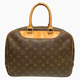 Louis Vuitton-Louis Vuitton Monogram Deauville Handbag-Brown