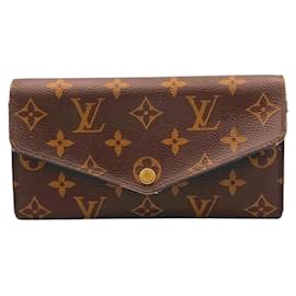 Louis Vuitton-Louis Vuitton Monogram Portefeuille Sarah Long Wallet-Brown