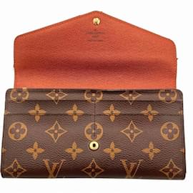 Louis Vuitton-Louis Vuitton Monogram Portefeuille Sarah Long Wallet-Brown