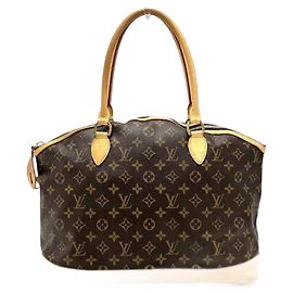 Louis Vuitton Monogram Lockit Horizontale Tote Tasche Braun