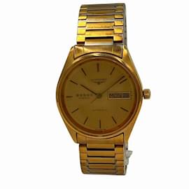Longines-Longines Admiral Five Star 1664 Automatic Gold Dial Watch-Other