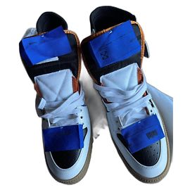 Off White Sneakers Black White Light blue Dark blue