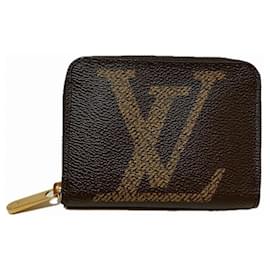 Louis Vuitton-Louis Vuitton Monogram Giant Zippy Coin Purse-Brown