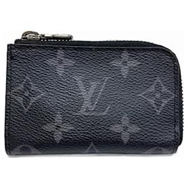 Louis Vuitton-Louis Vuitton Monogram Eclipse Coin Purse-Black,Monogram