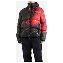 Autre Marque-Black Galaxy hooded puffer jacket - size S-Black