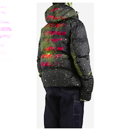 Autre Marque-Black Galaxy hooded puffer jacket - size S-Black