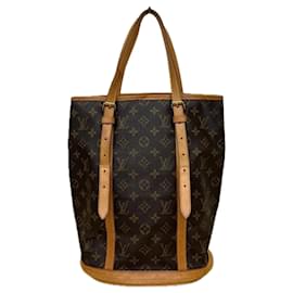 Louis Vuitton-Louis Vuitton Monogram Bucket GM M42236 Shoulder Bag-Brown