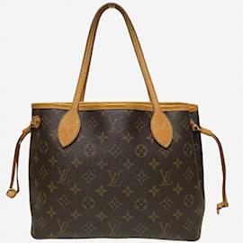 Louis Vuitton-Louis Vuitton Monogram Neverfull PM M40155 Tote Bag-Brown