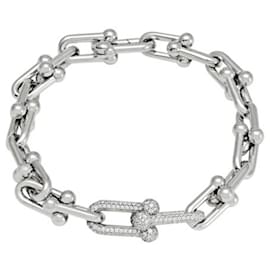 Tiffany & Co-Pulseira charm Medium Link em ouro branco Tiffany HardWear-Outro