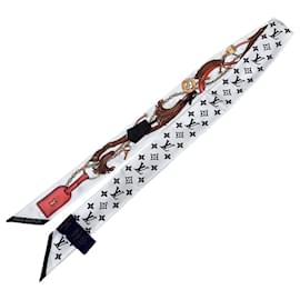 Louis Vuitton-Louis Vuitton Monogram Bandeau BB Flower and Stripe Scarf-Other