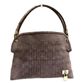 Sac Whisper PM en daim Monogram Louis Vuitton Violet
