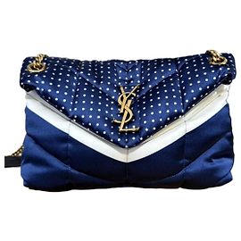 Saint Laurent Loulou puff Azul marinho