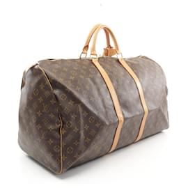 Louis Vuitton-Louis Vuitton Keepall 60 Boston Bag Monogram-Brown