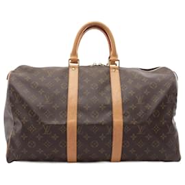 Louis Vuitton-Louis Vuitton Keepall 45 Boston Bag Monogram M41428-Brown