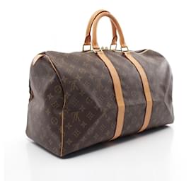 Louis Vuitton-Louis Vuitton Keepall 45 Boston Bag Monogram M41428-Brown