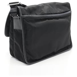 Prada-Prada Nylon Saffiano Messenger Bag 2VD768-Black