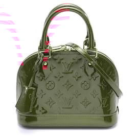 Louis Vuitton-Louis Vuitton Vernis Alma BB Monogram Handbag-Red