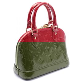Louis Vuitton-Louis Vuitton Vernis Alma BB Monogram Handbag-Red