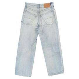 Balenciaga-Balenciaga Cotton Denim Pants-Navy blue