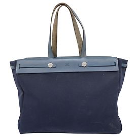Hermès Herbag Marineblau