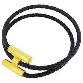 Hermès-Hermes Tournitrese Charm Bracelet-Golden,Navy blue