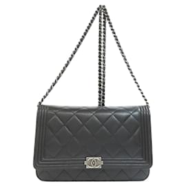 Chanel-Chanel Boy Chanel Chain Wallet-Black