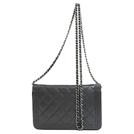 Chanel-Chanel Boy Chanel Chain Wallet-Black