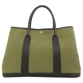 Hermès-Sac Tote PM Hermes Garden-Kaki