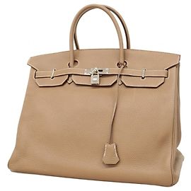 Hermès Bolso Hermes Birkin 40 en Gris Etoupe Gris pardo